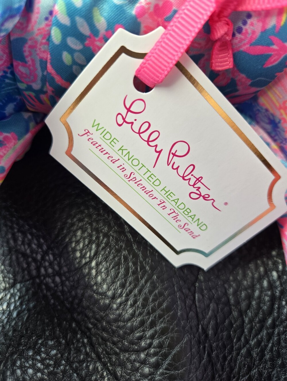 Lilly Pulitzer Splendor In The Sand Wide Knotted Headband NWT - Picture 2 of 3